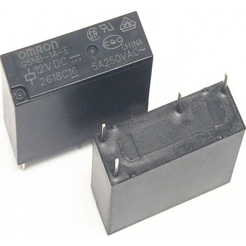50Pcs OMRON Power Relay G5NB-1A-E-12VDC 12V 5A 4Pins A group of normally open