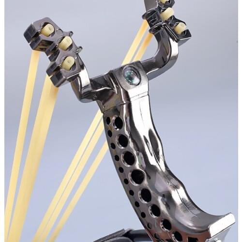 Ancient Silver Cross Bow Hunting Decoration Retro Slingshot Shooting Camouflage Bow Outdoor Toys for Children Camping Toys