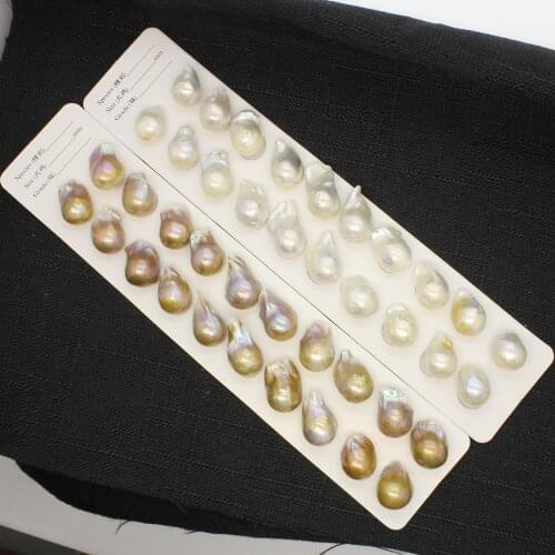 20pcs/board Natural Freshwater Pearl 13-15mm High Quality Baroque Beads Jewelry Making DIY Necklace Bracelet Earring Accessories