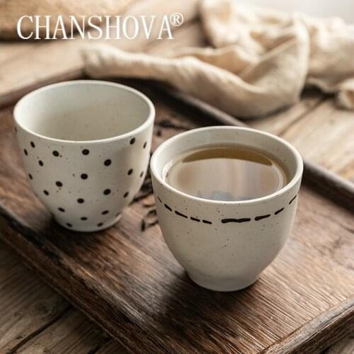 CHANSHOVA 150ml Modern retro Ceramic tea cup tea set Household personality lovers cups Coffee mug China Matte porcelain H370