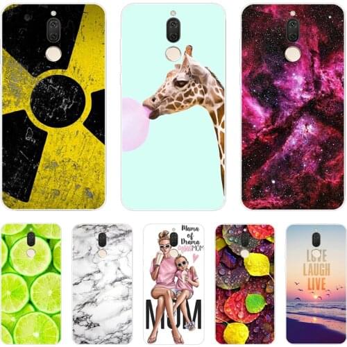 For Huawei Mate 10 Lite Case Mate 10Lite Painting Weave Grid Silicone Cover for Huawei Nova 2i Case Nova2i Cute Soft TPU Coque