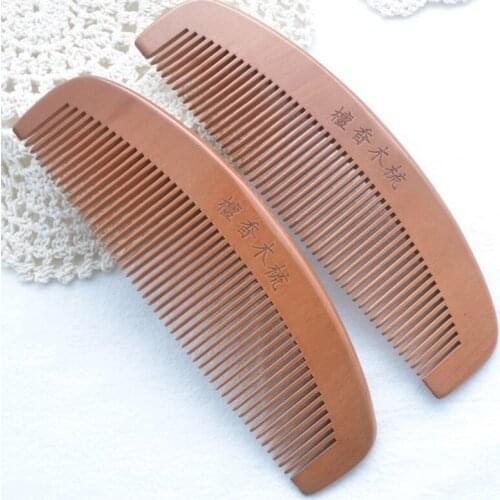 Wooden Comb Natural Anti-Static Pocket Wood Hair Comb Hair Salon Styling Tools Hairdressing Hair Care Barbers Handle Brush