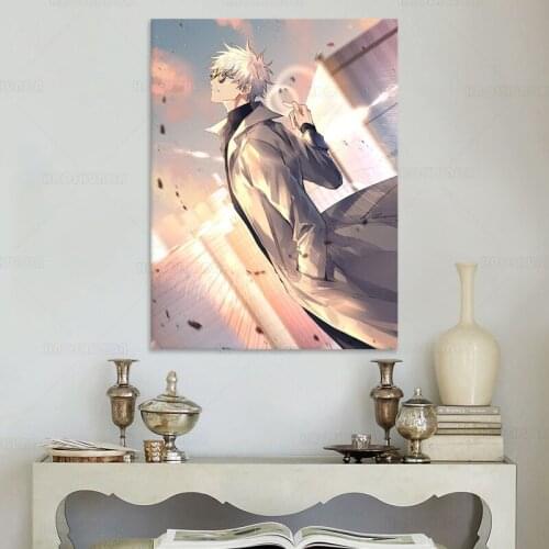Home Decor Gojo Satoru Canvas Painting HD Print Jujutsu Kaisen Pictures Bedroom Bedside Background Wall Art Modular Anime Poster