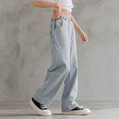 10 to 12 years Girls Jeans 2021 Summer Autumn Teen Girls Wide-leg Fashion Causal Pants