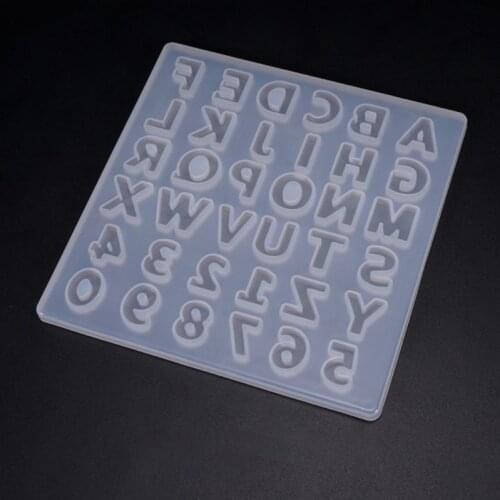 Uppercase Epoxy Resin Digital Letter Silicone Mold Capital Letter Soft Mold for UV Resin Alphabet A To Z Mold Epoxy Resin Art