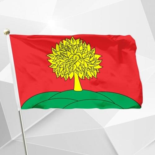 Russia Lipetsk Oblast Flag 150X90cm (3x5FT) 120g 100D Polyester Double Stitched High Quality Free Shipping