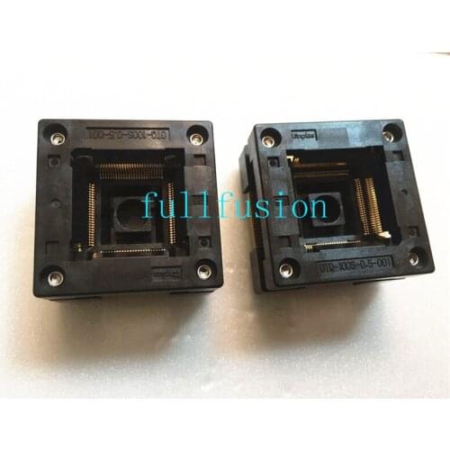 OTQ-100S-0.5-001 QFP100P 0.5mm Pitch Enplas IC Test Socket IC body size 14X14mm Burn in Socket