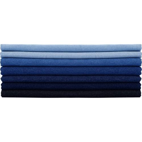 Cotton Washed Jeans 100%Cotton Denim Fabric Jeans Washing Cloth Jacket Shirts Dress Quality Skin-friendly Breathable Comfortable