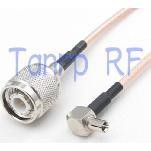 50CM Pigtail coaxial jumper cable RG316 extension cord 20in TNC male plug to TS9 male right angle RF adapter connector