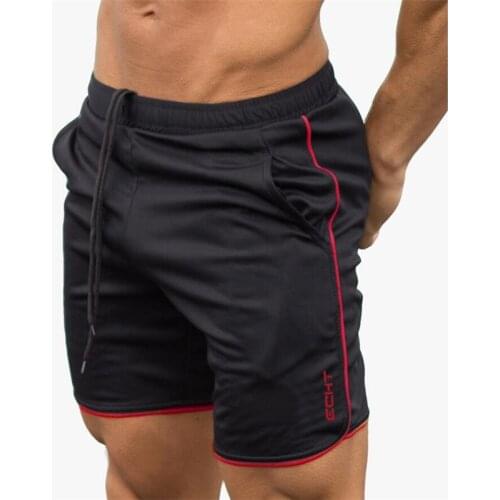 2019 fashion gym shorts mens Bermuda mens shorts casual brand clothing letters stretch waist fitness shorts