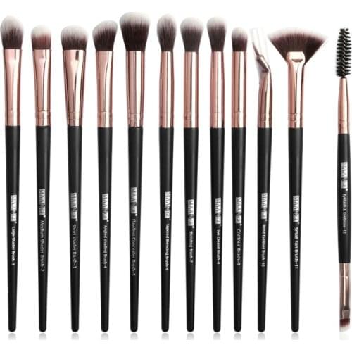 6/ 12pcs Makeup Brushes Set Pro Eye Shadow Blending Eyeliner Eyelash Eyebrow Make Up Brushes Kit Makeup Eyeshadow Brush