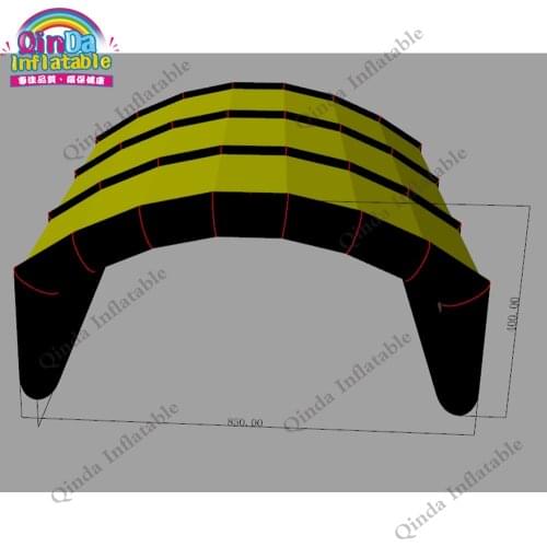 Free shipping trade show event advertising inflatable tunnel tent ，customized giant canopy outdoor tent for car garage