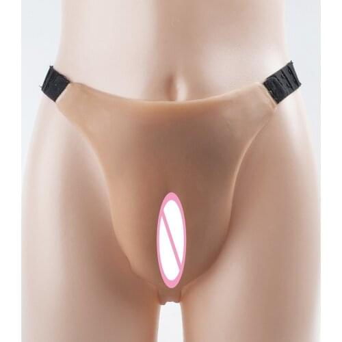 2020 New Silicone Pant Camel Toe Realistic Fake Vigina Underwear Artificial False Vagina Crossdresser Vagina CD Shapewear