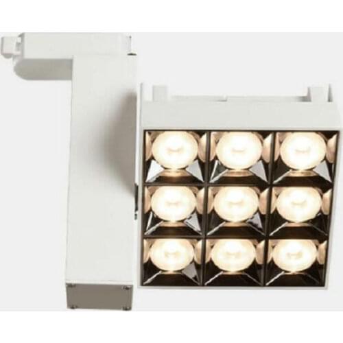 Folding 360° Rotated Angle LED Track Lights 12W 24W LED Ceiling Track Spot lights AC85~265V LED Background Lamps Indoor Lighting