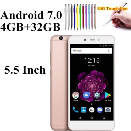 5.5 Inch U17 Android 7.0 Big Sales 4GB+32GB New Arrival Smartphone MT6750 Octa-Core Dual SIM Card Slot Multi Language