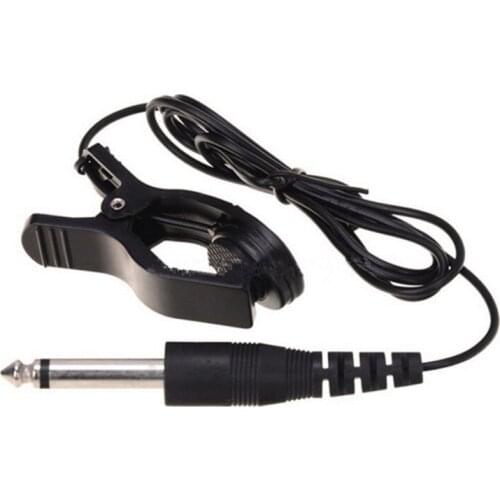 Universal Acoustic Guitar Clip On Pickup Vibration Sensor Tuning Clip Line Wire Contact Microphone with 1/4" Jack for Guitar