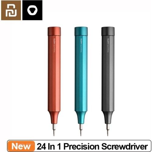 Youpin HOTO 24 in 1 Precision Screwdriver Aluminum Alloy Material Pen-shaped Portable Settings 24 Models of S2 Steel Bits