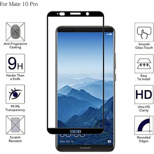 Full Cover Tempered Phone Glass For Huawei Mate 10 Lite Pro Full Coverage Screen Protector For Huawei Mate10 Lite Pro Film Glass