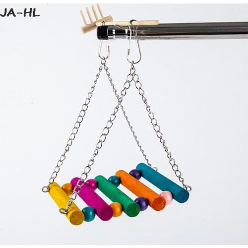 1pc Birds Toy Pet Bird Parrot Parakeet Budgie Cockatiel Cage Bird Toys Hanging Toy Height 18cm High Quality