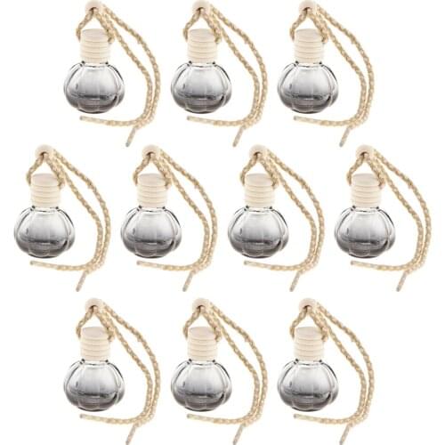10Pieces 10ml Empty Perfume Bottle Pendant Car Hanging Ornament Home Decoration