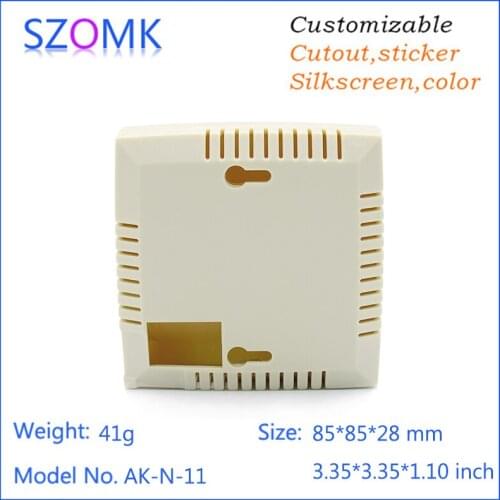 10pcs szomk diy plastic instrument for pcb control box plastic electronics box distribution junction 85*85*28mm