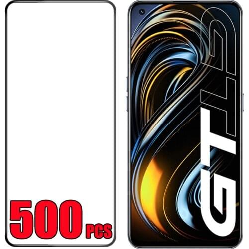 500pcs Tempered Glass Screen Protector Full Cover Curved Flim For OPPO Reno 6 6Z 5 Lite 5A 5F 5K 5Z Realme V11 V13 V15 V25 K9