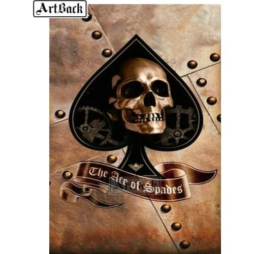 5d diy diamond painting skull icon full square drill 3D diamond embroidery resin diamond mosaic rhinestone kit ARD24