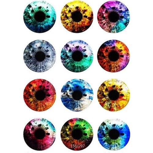 6~40mm/20MM cabochons Plastic /Glass Dolls Eye DIY Crafts Eyes For Children Toy Dinosaur Animal Eye Accessories