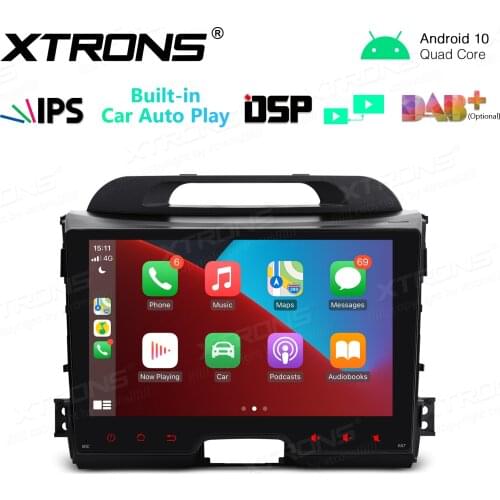 9" Android 10.0 OS Car Multimedia System Player GPS Radio for Kia Sportage Series 3 2010-2016 with Full RCA Output Support