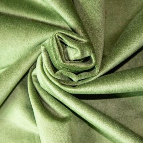 Pistachio green Curtain Velvet Fabric 145 cm width 10 mt'ye up cut
