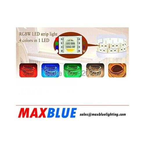 Free Shipping SMD5050 RGBW in One Led Strip, Four Colors in One Led, 5m Reel 24V 72leds/M CRI 80+, Nonwaterproof IP20