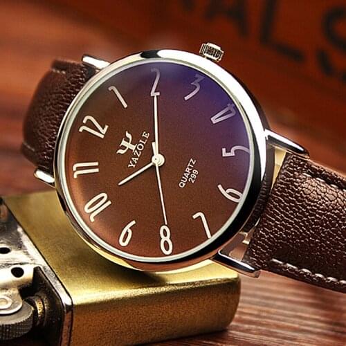 2021 Brand Yazole Watch Business Belt Mens Watch Classic Thin Quartz Watch Unique Leisure Leather Watches Relogio Masculino