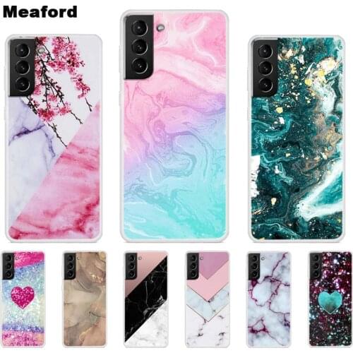 For Samsung S21 FE Case new Fashion Marble silicon Soft TPU Back Cover For Samsung Galaxy S21 Plus S21 Ultra S 21 FE 5G Cases