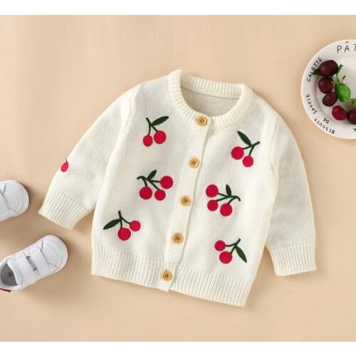 Baby Sweaters Knitted Autumn Winter Long Sleeve Button Up Toddler Kids Boys Girls Cardigan Casual Outerwear Infant Bebes Costume
