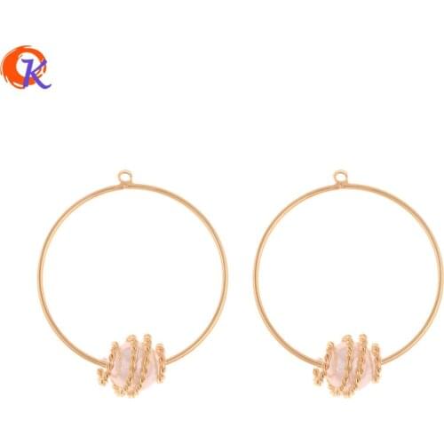 Cordial Design 20Pcs 30*36MM Jewelry Accessories/DIY Making/Round Ring Shape/Genuine Gold Plating/Hand Made/Earrings Findings