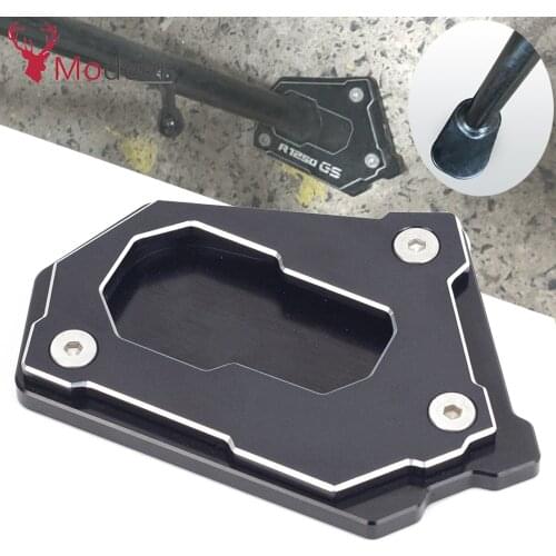 For BMW R1250GS R 1200 GS LC R1200GS Adv. Adventure CNC Kickstand Side Stand Vergroter Plaat Extension Pad R1200GS,R1250 GS GSA
