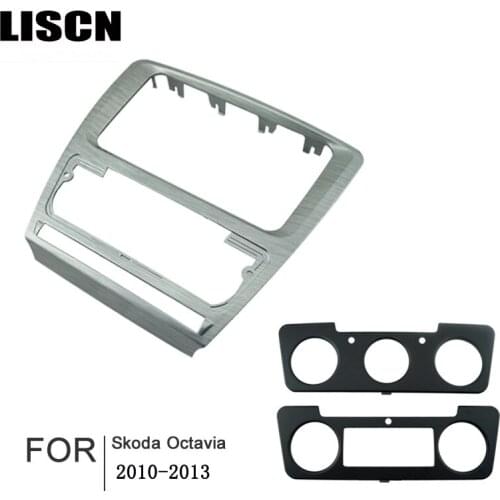 For Skoda Octavia (2010-2013) 2DIN Audio DVD Refit Frame Panel Stand Car Audio 2DIN Refitted Face Frame