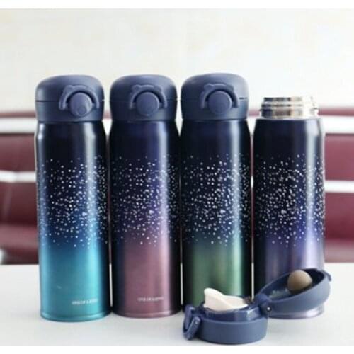 New Design Double Wall Stainless Steel Vacuum Flasks 500ml Thermos Cup Coffee Tea Milk Travel Mug Thermo Bottle Gifts Thermocup