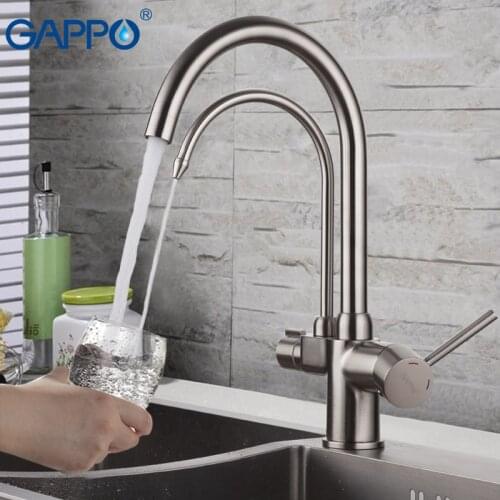 GAPPO kitchen faucet with water filter tap brass kitchen sink faucet water mixer crane kitchen tap mixer torneira cozinha