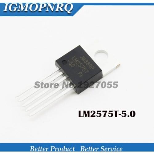 10PCS LM2575T-5.0 TO220 LM2575T-5V TO-220 LM2575-5.0 TO220-5 Three side switch output 5 v voltage regulator chip step-down