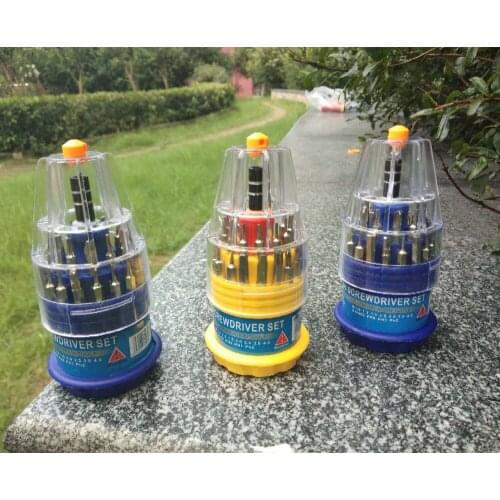 High quality Magnetic Screwdriver Set Precision Screw Driver Maintenance Tools For Phone Clock Watch Repair 31 IN 1