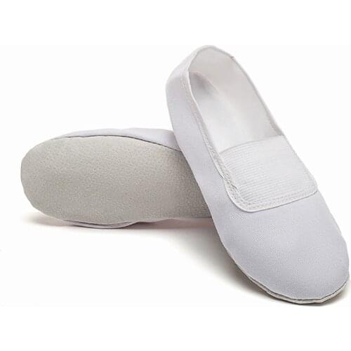 USHINE EU22-45 Black White Flat Yoga Teacher Fitness Gymnastic Ballet Dance shoes For Children Woman Man