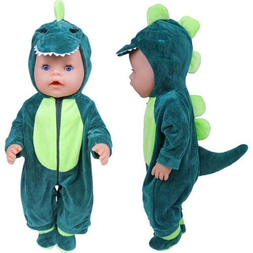 18 Inch Doll Clothes Pajamas Reborn Doll Sports Suit with Headwear Fashion Cartoon Furniture for Dolls 43cm Doll Accessories