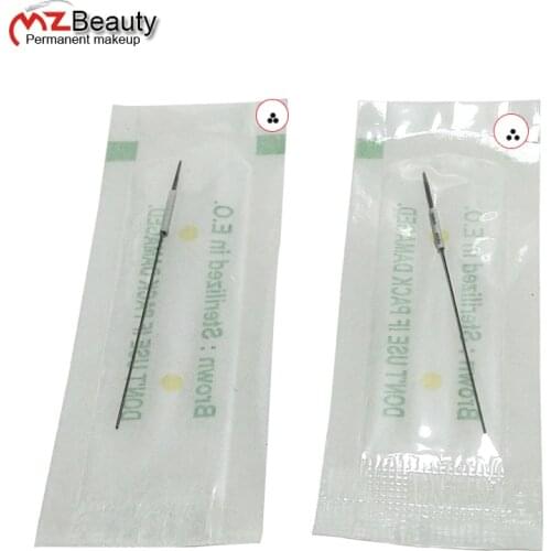 Disposable 3RL 3RS tattoo needles permanent makeup machine needles agujas naalden Sterilized E.O. 0.35mm needle tattoo supplies