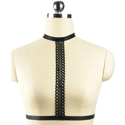 Sexy Womens Wedding Flowers Original Design Lace Sexy Bra Bondage Body Harness Belt Adjustable Rave Body Cage Lingerie