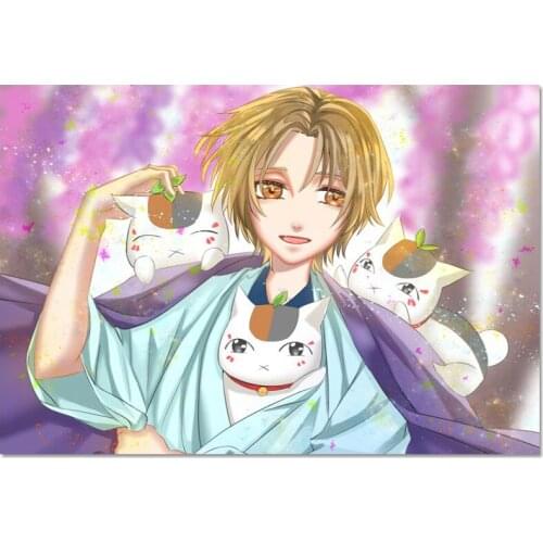 Natsume Yuujinchou Poster Custom Canvas Poster Art Home Decoration Cloth Fabric Wall Poster Print Silk Fabric 30X45cm40X60cm
