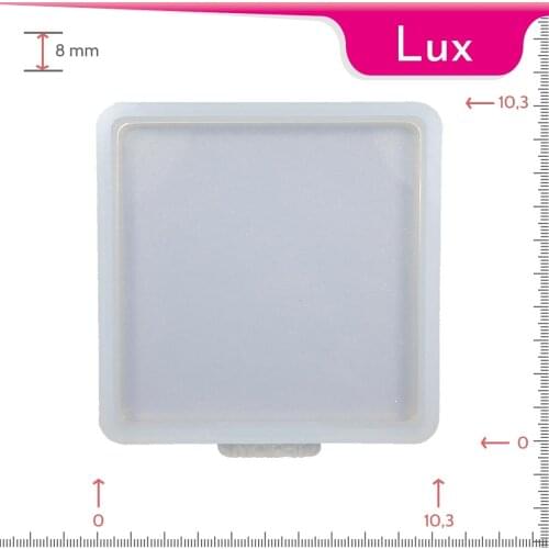 Mold-it Lux Coaster Single Square Silicone Mold Epoxy Resin Mold Diy Silicone Making Molds Mould Crystal Craft UV Frame Plate