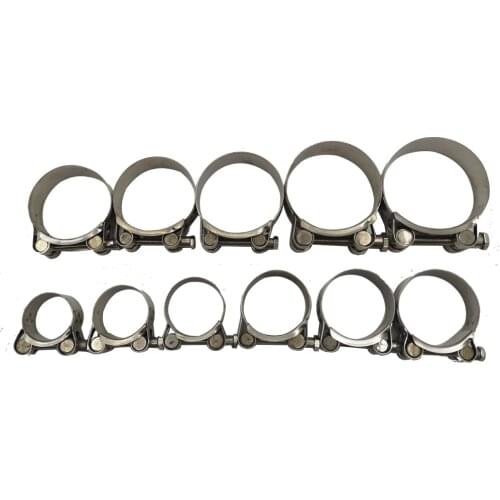 32-79mm Stainless Steel 304 Motorcycle Exhaust Pipe Adjustable Clamp Hot Sale Durable Anti-oxidation