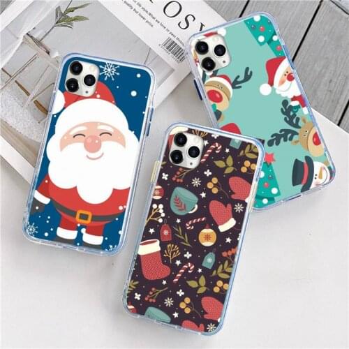 Christmas cartoon deer christmas tree Phone Case For iphone 12 5 5s 5c se 6 6s 7 8 plus x xs xr 11 pro max mini