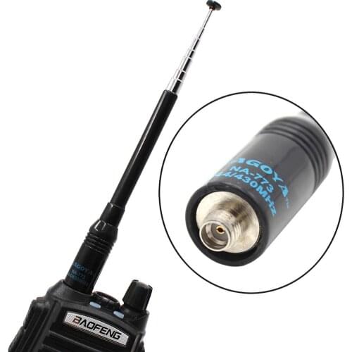 NA-773 SMA-F Telescopic Walkie Talkies Antenna For-Baofeng UV-5R UV-82 BF-888S UV-XR UV-9R Dual Band VHF/UH антена для рации